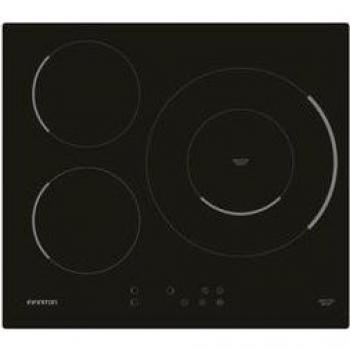 Placa de Inducción Infiniton IND3BK8G32 8000W 3 Zonas 9 Niveles Negro 59 cm Control Táctil