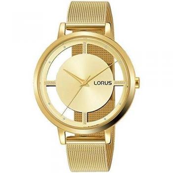 Lorus Woman Reloj para Mujer Analógico de Cuarzo con Brazalete de Acero Inoxidable bañado en Oro RG290PX9
