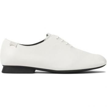 Zapatos de cordones de mujer lisos de piel