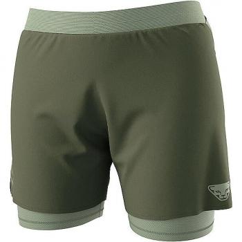 Pantalón corto 2 en 1 Dynafit Alpine Pro verde oliva mujer - XS