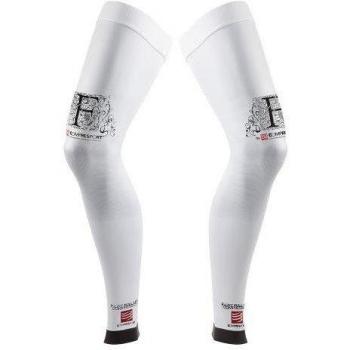 Compressport Full Leg - Calcetines unisex, color blanco, talla M