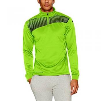 uhlsport Liga 2.0 Chándal con Cremallera 1/4, Hombre, Verde Flash/Negro, XXL