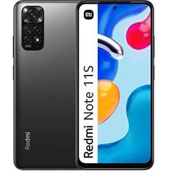 Xiaomi Redmi Note 11S - Smartphone 6+128GB, Pantalla AMOLED 6.43 90Hz FHD+, MediaTek Helio G96, cámara Profesional 108MP, 5000mAh, Gris Grafito