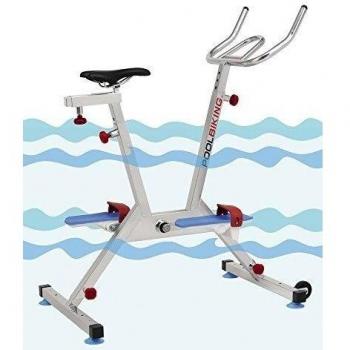 POOLBIKING ONE PLUS - Bicicleta para spinning aquático. Color plateado