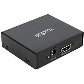 Approx APPC30 - Kit de 2 Puertos HDMI Splitter 1080P, Color Negro