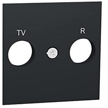 Carátula Toma TV/FM Antracita Schneider Electric NU944054 - Mecanismo Eléctrico