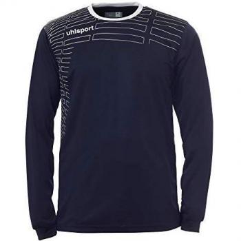 uhlsport Match Team Kit para Niño Y Adulto Yhorts/Jersey Y Pantalón/Camiseta De Fútbol/Manga Larga Shorts De Mujer, Unisex niños, Azul Marino/Blanco, M
