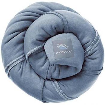 Manduca Sling Skyblue - Fular Portabebés Elástico de Algodón Orgánico GOTS para Recién Nacidos y Niños Pequeños (3,5-15 kg)