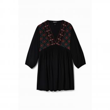 Desigual Black Relaxed Fit Short Dress Marian for Women Size L
