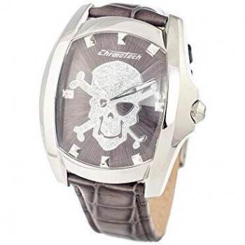 Chronotech Mens Analogue Quartz Watch with Leather Strap CT7988M-70