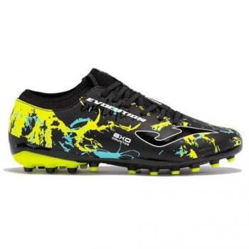 Bota de Fútbol Joma Evolution 2301 Black Lemon Fluor AG - Talla 40