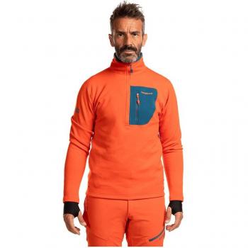 Forro Polar de Hombre Trangoworld Trx2 Stretch Pro Naranja/Azul L