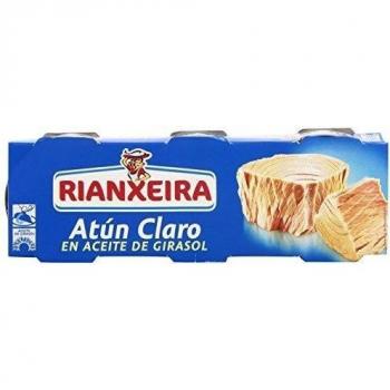 Rianxeira - Atún claro en aceite de girasol - 3 x 52 g