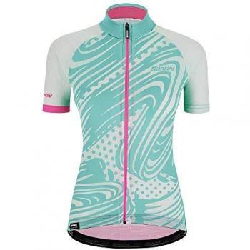 Santini Giada Pop Jersey Short Sleve, Verde EY, XL