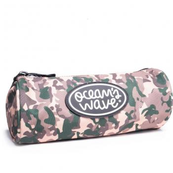 Oceans Wave Estuche Redondo Gran Amplitud Diseño Camuflaje Tierra