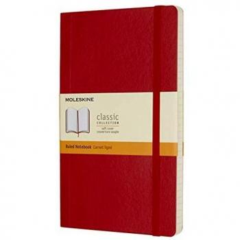 Moleskine Scarlet Red Large Ruled Notebook Soft