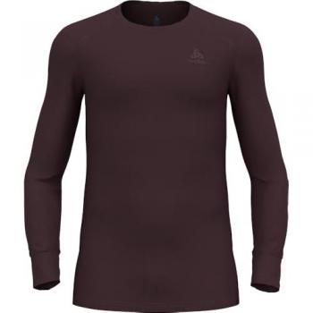 Camiseta térmica de manga larga Odlo Active Warm para hombre, color granate, talla M