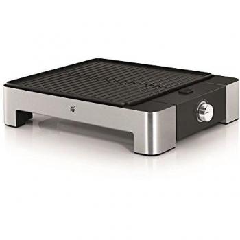 WMF Lono Parrilla De Mesa, 1250 W, Acero Inoxidable/Revestimiento Antiadherente