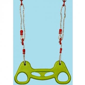 Anillos de trapecio Bimbo Joy con cuerdas para juegos infantiles - Dimensiones 58,5x24x3,4 cm, altura 140 cm