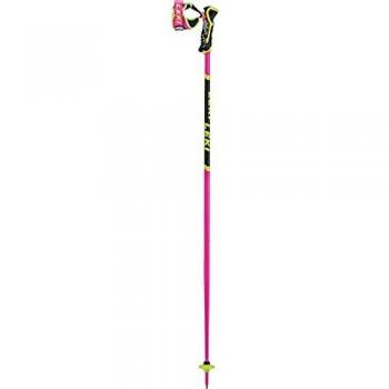 Bastones de Esquí Alpino Leki WCR TBS SL 3D - 110 cm, color Rosa/Negro/Amarillo Neón, Unisex