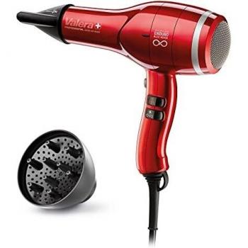 Secador de Pelo Profesional Iónico Valera Swiss Air4ever - 2400W, Motor Digital, Sistema Sanify y Optimización Inteligente de Flujo de Aire, Rojo