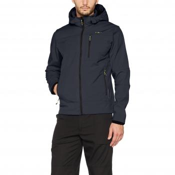 CMP – F.lli Campagnolo,   Softshell para hombre 3 a01787 N Chaqueta, Otoño-invierno, hombre, color Asphalt-Lime Green, tamaño 48