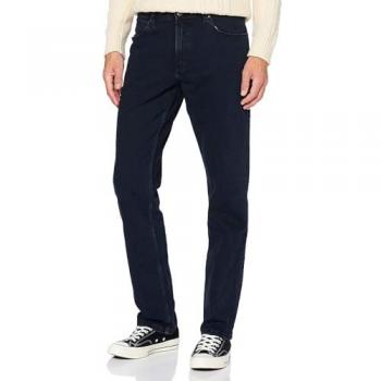Wrangler Men's Straight Fit Jeans - Blue Black, 30W / 30L