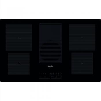 Placa de inducción Whirlpool WVH92KFKIT/1 con cappa integrada, 83 cm, 4 zonas, vidrio-cerámica negra