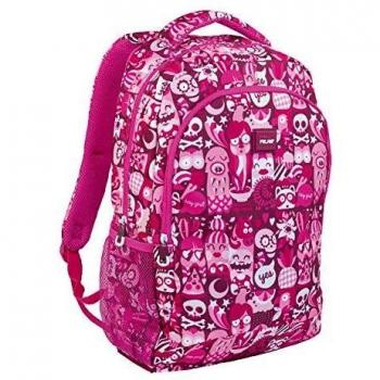 Mochila escolar 2 cremalleras Hey rosa 21 l