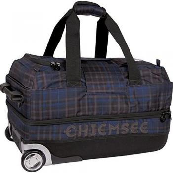 Chiemsee ruedas-de viaje bolsa Azul Check Black Talla:55 x 35 x 30 cm, 60 Liter