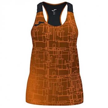 Camiseta Tirantes Mujer Joma Elite VIII Naranja Negro