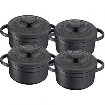 Set de 4 Mini Cacerolas Tefal Pierre Gagnaire Heritage 10 cm - Acero Fundido - Para Todos los Fuegos, Incluyendo Inducción