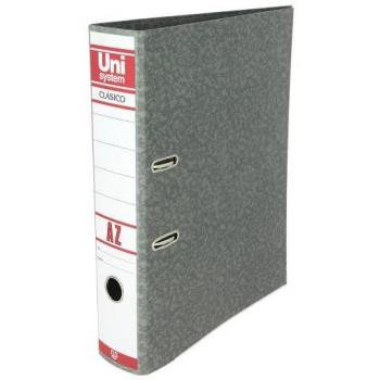 ARCHIVADOR CLASICO FOLIO 65MM CON RADO COLOR GRIS UNISYSTEM CLASICO 7459171