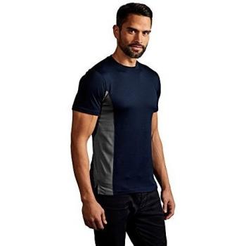 Camiseta Funcional Cont. Talla 2XL, Navy-Gris Claro