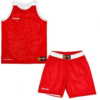 Conjunto de baloncesto Spalding Double Face para niños, color rojo y blanco, talla 128 (8 años EU)