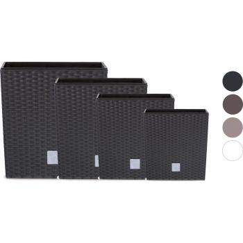 Maceta Rato 10 litros con cubilete para plantar en color mocca - Resina plástica de alta calidad