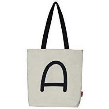 Hello-Bags. Bolso Tote. Algodón 100%. Modelo A. Blanco. con Cremallera, Forro y Bolsillo Interior. 37 * 38 cm. Incluye Bonito sobre Kraft de Regalo.