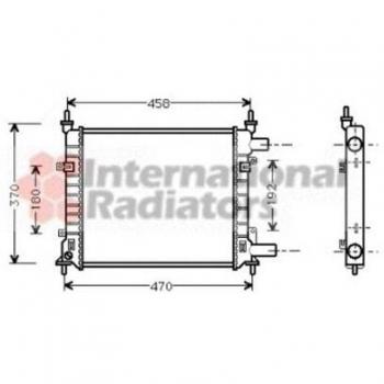 Radiador de Motor Van Wezel para Ford Ka 1.0 / 1.3 (1996-2002)
