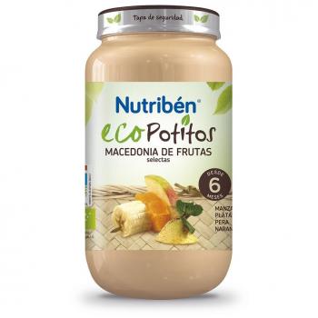 Nutribén Ecopotitos 169642.7 - Macedonia de frutas selectas, 250 gr