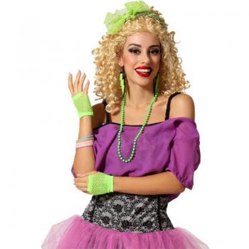 BB Carnival - Accesorio para Disfraz Años 80 Verde (7 Pcs)