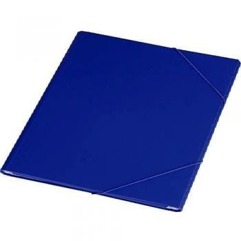 Unisystem 090414 - Carpeta con gomas y 3 solapas, color azul