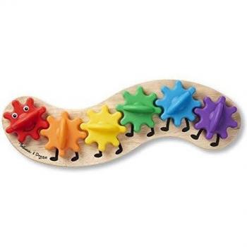 Melissa & Doug- Encaje gusanito engranajes Arco Iris