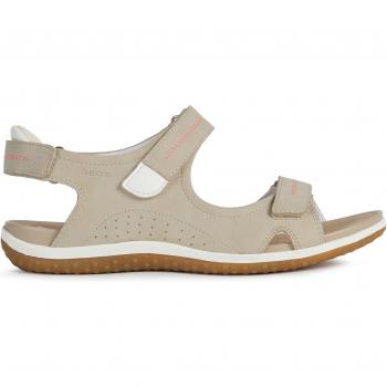 Sandalias Geox Vega Mujer Beige y Gris Pardo