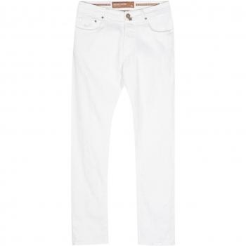 Jacob Cohen Men's Bard Slim Fit Jeans in White | Size 31 | UQL0431S3986741D