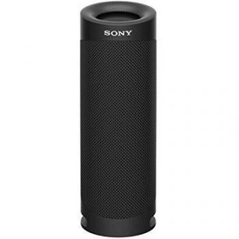Sony SRS-XB23 - Altavoz Bluetooth Potente, con Luces, Extra Bass, Resistente al Agua, Polvo, óxido, Golpes y Larga duración de batería de hasta 12h, Negro