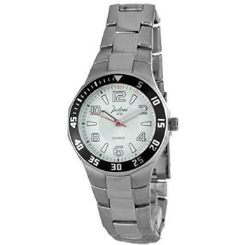 Justina 11909B Women's Quartz Analog Watch with Stainless Steel Bracelet (31mm)