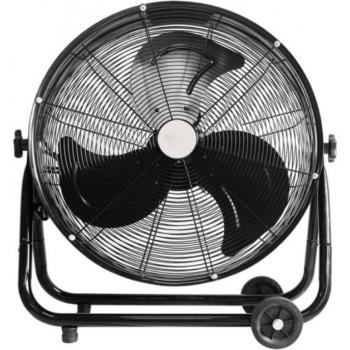 Ventilador Industrial Poniente 240W Negro 85x86x41,5 cm 3 Velocidades Orientable con Ruedas - Potente y Eficiente