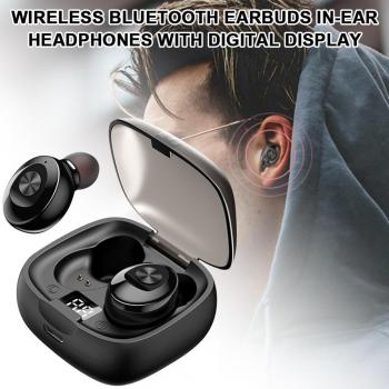 Auriculares Inalámbricos Bluetooth Mini 5.0 Impermeables con Cancelación de Ruido y 30H de Duración de Reproducción
