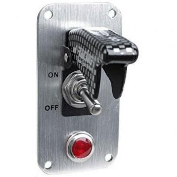 Simoni Racing ISR/3C-L Panel Aluminio + Interruptor de Carbono, Gris Oscuro