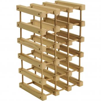 Mueblear BRA- Botellero de madera de pino para 20 botellas, 35 x 55 x 27,5 cm